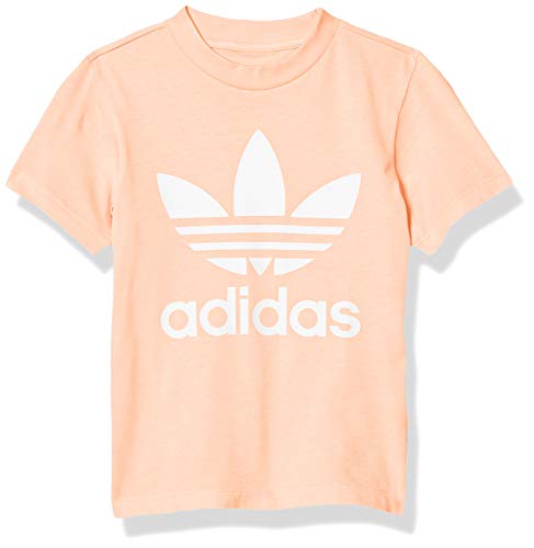 adidas Originals Baby Trefoil Tee, Pink/White, 12M