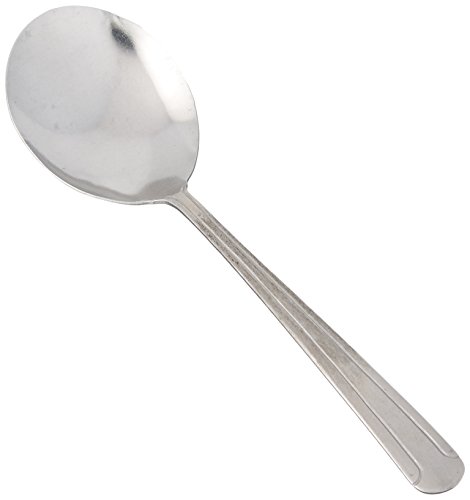 Winco 24-Piece Dominion Bouillon Spoon Set, 18-0 Stainless Steel