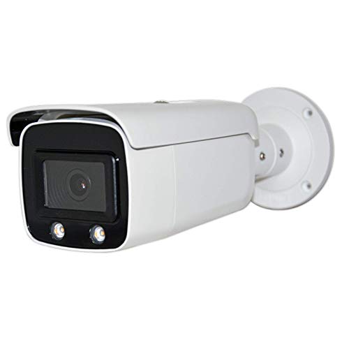 4MP Outdoor ColorVu PoE Bullet IP Camera, Full Color Night Vision Security Camera with 4mm Lens, 128G Micro SD Card Slot H.265+, IP67 Waterproof WDR (HS-VUB14G1-I)