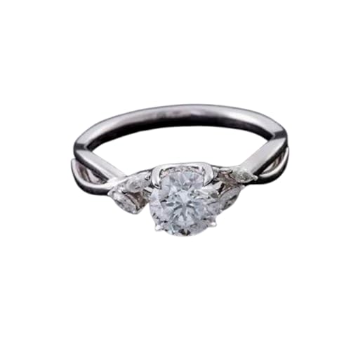 Bague de mariage moissanite anti-ternissement en argent sterling 925 pour femme