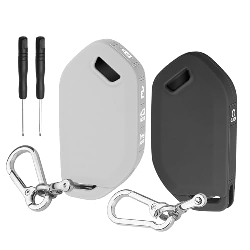 Coque de clé Kia antichoc à 5 boutons avec porte-clés métallique pour Telluride et Sorento