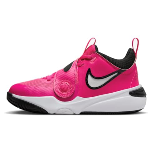 Nike Team Hustle D 11 Boys DV8996-601 (Fierce Pink/White-Black-PL), Size 5.5