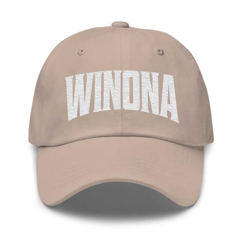 Winona Baseball Cap Winona Dad Hat Minnesota MN Hat Embroidered Souvenir Stone