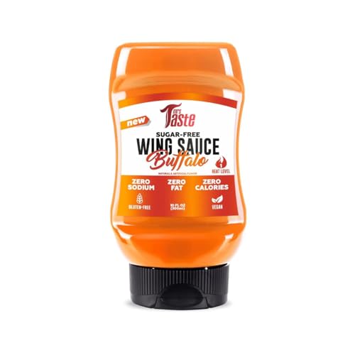 Mrs Taste Sugar Free Sauce, Zero Calories, Zero Sodium, Zero Sugar, High Fiber, Keto Friendly, Paleo Friendly, Condiments and Sauces (Buffalo Wing)