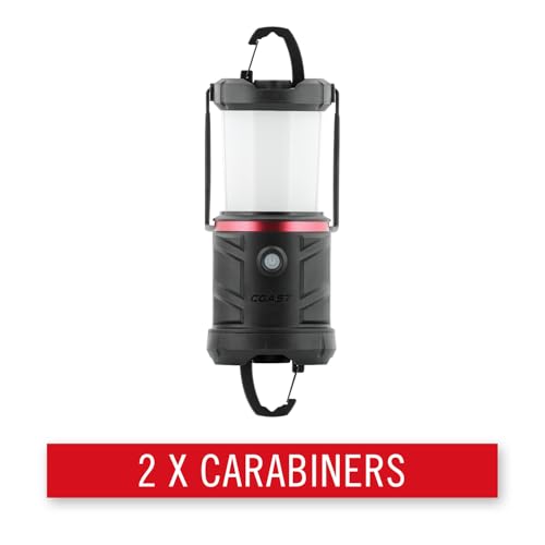 Coast EAL26 1250 Lumen LED Emergency Lantern with 2 Carabiners, Carrying Handle, 5 Light Modes, Red Flash Mode, IP54 Water-Resistant - Batteries NOT INLUDED by Coast - Used condition - Image 5