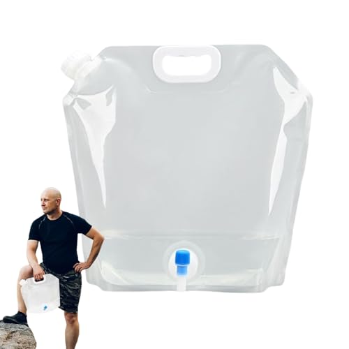 Pruojhw Bolsa De Almacenamiento De Agua - Bolsa De Agua Con Grifo | Tanque Hidratación Transparente Para Deportes Senderismo Camping Al Aire Libre Montaña Senderismo
