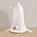 LOAOL Kids Bed Canopy with Lace Hanging Canopy Net for Baby Crib Nook Castle Game Tent Nursery Play Room Decor (Butterfly)