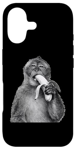 Monkey Eating Banana Funny Internet Meme Animal Graphic Gag Case for iPhone 17