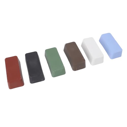 Metal Buffing Wax, Metal Polish Wax Set for Stainless Steel Aluminum Copper Yellow Red Black Blue White Green Polishing Bar, Finishing Compounds