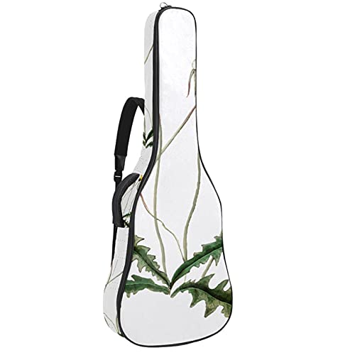 Housse guitare basse acoustique classique imperméable avec fermeture éclair pissenlit vintage