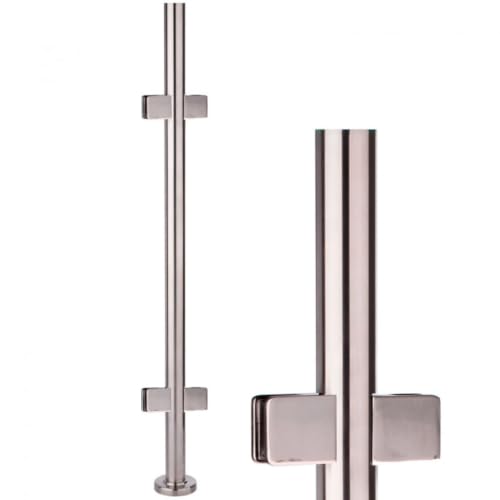Poteau en verre rond inox AISI 304 balustrade de balcon garde-corps extérieur