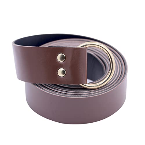 MYAYD Knight Belt PU Leather Medieval Renaissance Accessories Girdle Viking Belt WaistBand 190cm for Men Women3