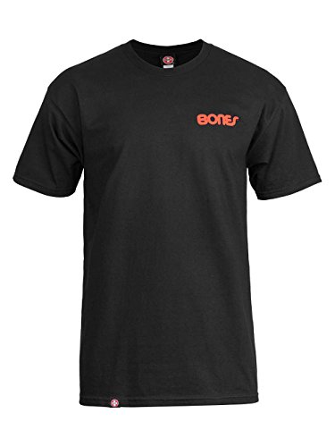 T-shirt Bones Bearings Swiss noir avec logo imprimé haute qualité