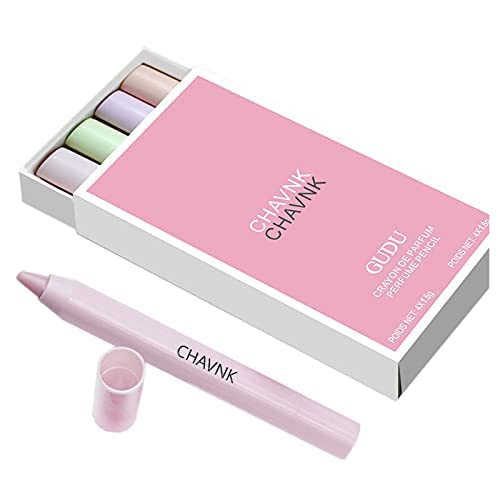 FDTY Solid Perfume Stick, 4 PCS Fruity and Floral Scent Fragrance Crayons Set for Women Girls