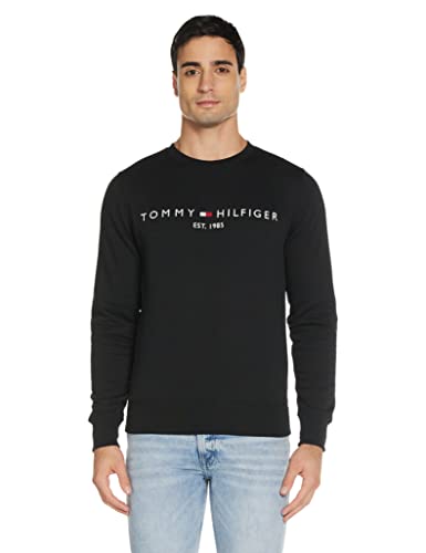 Preisvergleich Produktbild Tommy Hilfiger Herren Tommy Logo Sweatshirt Kapuzenpullover, Schwarz, Large