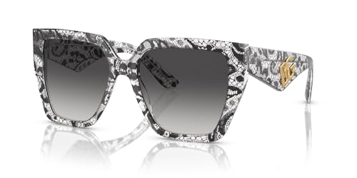 Dolce & Gabbana Sunglasses DG 4438 32878G Black Lace Grey Gradient3