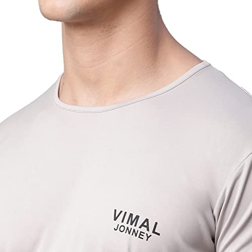 Image of Mack Jonney Men Round Neck Polyster Regular Fit T-Shirt