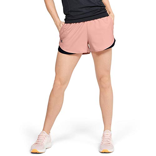 Under Armour Play Up Shorts 3.0 Peach Frost/Black/Black SM (US 4-6) 3