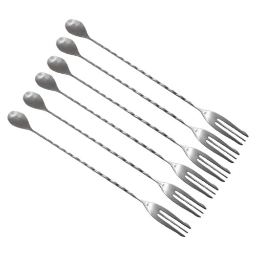 Bâtons mélangeurs en acier inoxydable, cuillère double usage et café - 2