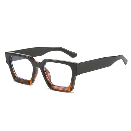 Lunettes carrées à la mode LVTFCO à monture transparente verte taille unique pour femmes et hommes