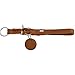 HUNTER Dressurhalsung SOLID EDUCATION, Farbe: cognac, besonders belastbares Leder, handgeflochten, mit Stoppring, Made in Germany, Größe: L