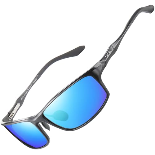 Image of DUCO Polarized Sunglasses for Men 100% UV400 Protection Metal Frame Driving Men's Sun Glasses