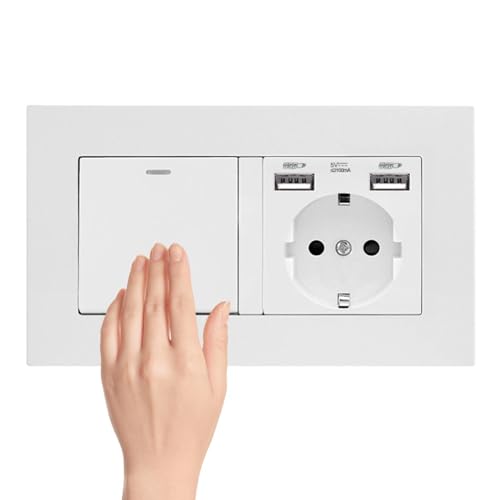 Interruptores con clavija para empotrar en cocina y jardín interior