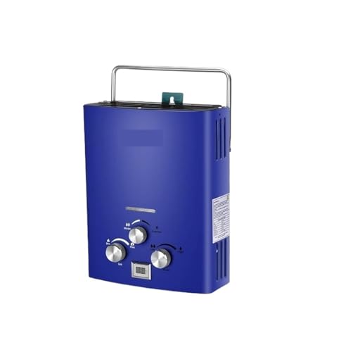 Calentador De Agua -Calentador De Agua A Gas Portátil De 1.6GPM 6L, Fácil De Instalar, Calentador De Agua Sin Tanque De Propano, Agua Caliente Instantánea For Ducha,Seguro