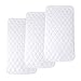 3 Pièces Bambou Fibre Matelas à langer imperméable Tapis Portable - 33 cm x 69 cm Plus épais Doux Doublures de couches bébés Housse de matelas à langer portable imperméable pour bébé Couche à langer
