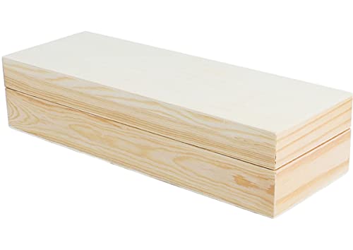 Plumier bois de pin massif et tôle 23 x 8 x 5 cm.