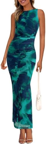 PRETTYGARDEN Womens Summer Wedding Guest Dress 2026 Spring Mesh S...