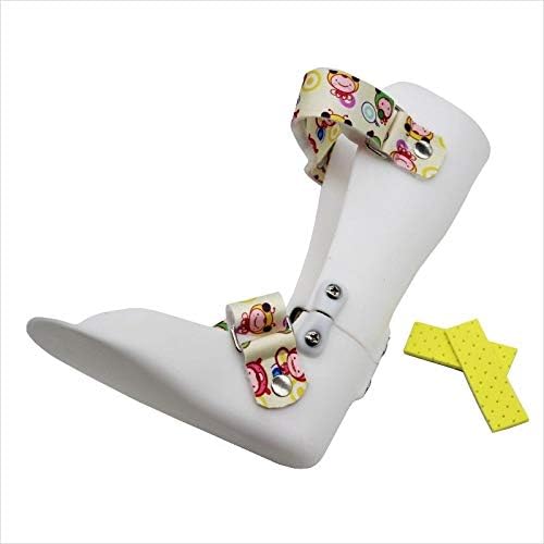 Kids AFO Drop Foot Splint Toddler Custom Othopedic Ankle Foot Brace Night Splint Support for Children (L-Left:7.1IN)