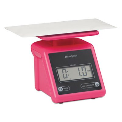 Báscula postal electrónica capacidad 7 lbs plataforma rosa