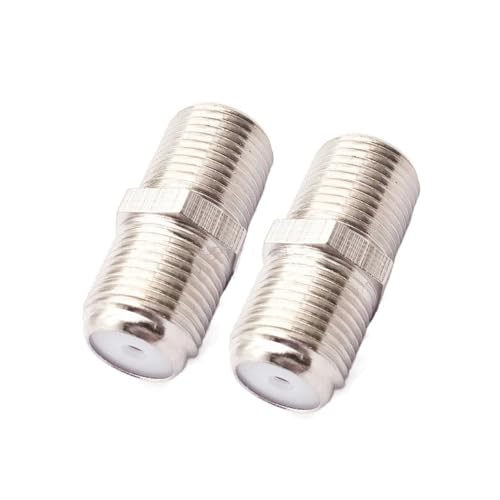 JINYINGHUA Adaptador coaxial de 90 Grados, 2 Conectores Macho a Hembra Tipo F, Apto for TV.(F F to F F)
