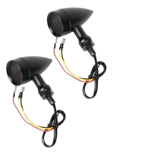 Feux stop moto 12V universels avec lentille en maille pour Suzuki et indicateurs arrière