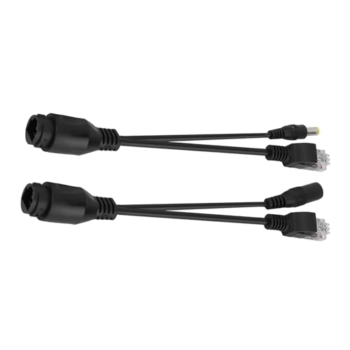 Adaptador Pasivo POE JTLB, Inyector de Cable Ethernet 12V para Cámara de Seguridad, Punto de Acceso, Transmisión de 100-130 pies, Rango de Aplicación 30-40m (Negro) miniatura 5