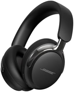 Bose QuietComfort Ultra Bluetooth-Kopfhörer (2. Gen.), kabellose Kopfhörer mit räumlichem Klang, Over-Ear-Noise-Cancelling mit Mikrofon, bis zu 30 Stunden Wiedergabedauer, Schwarz