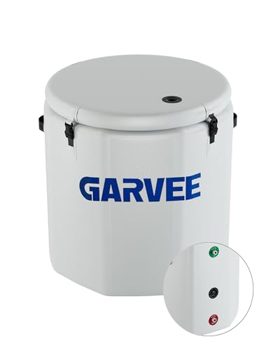 GarveeTech Ice Bath Tub for Athletes, Compatible with Water Chillers, 186Gallon Inflatable Cold...