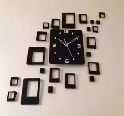 Modern Plastic Wall Clock for Home &amp; Office | Silent Sweep Movement | Stylish Decorative Wall Clock Style-15