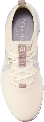 Cole Haan Cole Haan Women's Zerogrand Overtake Water Resistant Golf Sneaker, Ivory/Harbor Mist/Fawn/Optic White, 11 Medium