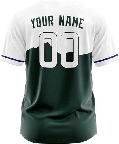 Custom Baseball Jersey Personalized Printed with Their own Name and Number Men/Women/Youth miniatura 3