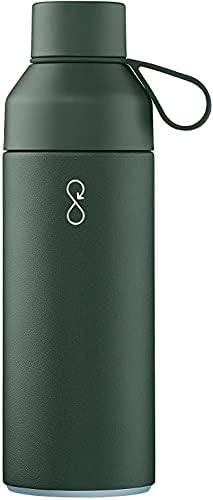 Ocean Bottle - Recycled Stainless Steel Drinks Reusable Water Bottle - Eco-Friendly & Reusable - Sun Orange - 1L