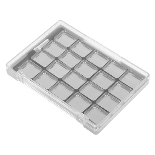 ULTECHNOVO 空のマグネット式アイシャドウパレット 属パン付き 取外し可能なトレイ 化粧品収納ボックス メイクアップオーガナイザートレイ 透明蓋付き 用 プロ仕様 旅行用