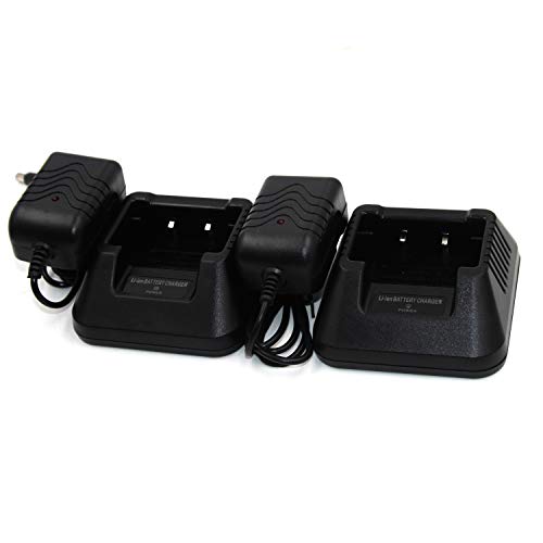 Elxjar 2-Pack) Li-Ion Battery Desktop Charger For Baofeng Uv-5R Uv-5Ra Uv-5Rb Uv-5Rc Uv-5Rd Uv-5Re Uv-5Replus Tyt Th-F8 Two Way Radio thumb #6