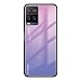 Produktbild TAUYN Gradient Glass Hülle für vivo Y21/Y21S/Y33S, Gehärtetes Glas Zurück Handyhülle, Soft TPU Silikon Schock-Absorption Schutzhülle, 2