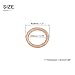 DTGN 20mmx28mmx1.5mm(IDxODxT) Flat Copper Sealing Washers - 10Pack - Good for Industrial Machinery M20 Screws - Copper Flat Ring Gasket