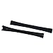 Trycooling 2 Pack Relief Zipper Thickening Knitted Stretch Office Computer Chair Armrest Slipcovers Covers Pads (Length-55cm, Perimeter-17-25cm, Black)