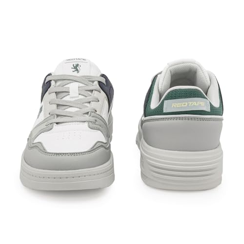 Image of Red Tape Men's Retro Fashion Sneakers, Lightweight Chunky Platform Low Top Casual Lace-Up Shoes with Cushioned Insole, Non-Slip Sole, Ideal for Office, Travel, Outdoor & Daily Wear