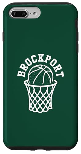 SUNY Brockport Golden Eagles Retro Basketball Net 80's �X�}�z�P�[�X iPhone 7 Plus/8 Plus �p