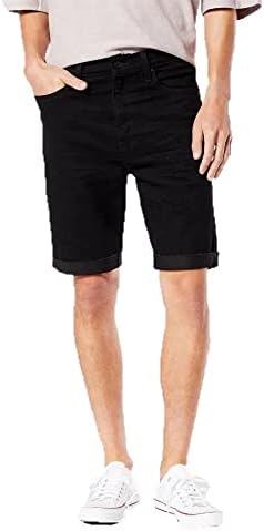 DENIZEN from Levi's Men's 9" Slim Fit Jean Shorts - (as1, Numeric, Numeric_38, Regular, Regular, Black, 38)